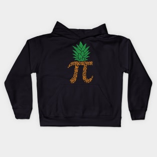 Happy Pi Day Mathematic Math Teacher Gifts Leopard Rainbow Kids Hoodie